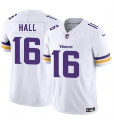 Men Minnesota Vikings 16 Jaren Hall White 2023 F U S E  Vapor Untouchable Limited Stitched Jersey