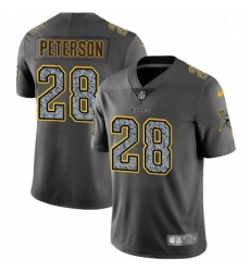 Mens Nike Minnesota Vikings 28 Adrian Peterson Gray Static Vapor Untouchable Limited NFL Jersey