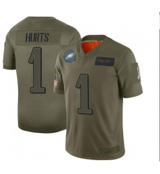 Men Nike Jalen Hurts Philadelphia Eagles Limited Camo 2019 Salute to Service NFL Jersey