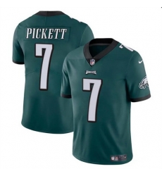 Men Philadelphia Eagles 7 Kenny Pickett Green Vapor Untouchable Limited Stitched Football Jersey