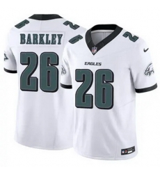 Men Philadelphia Eagles Saquon Barkley #26 White F U S E Limited Stitched Football Jersey