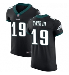 Mens Nike Philadelphia Eagles 19 Golden Tate III Black Vapor Untouchable Elite Player NFL Jersey