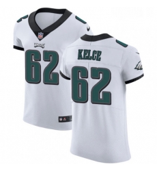 Mens Nike Philadelphia Eagles 62 Jason Kelce White Vapor Untouchable Elite Player NFL Jersey