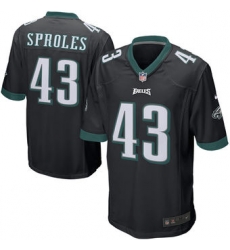 Mens Philadelphia Eagles Darren Sproles Nike Black Alternate Game Jersey