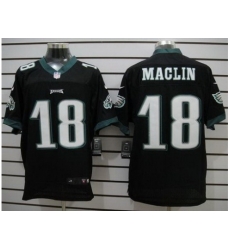 Nike Philadelphia Eagles 18 Jeremy Maclin Black Elite Nike NFL Jersey