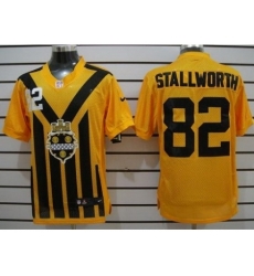 Nike Pittsburgh Steelers 82 John Stallworth Yellow Elite 1933s Throwback NFL Jersey