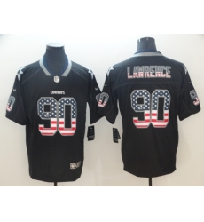 Nike Steelers 90 DeMarcus Lawrence Black USA Flag Fashion Limited Jersey