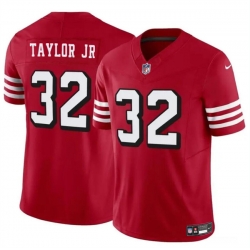 Youth San Francisco 49ers 32 Patrick Taylor Jr New Red 2024 F U S E  Vapor Untouchable Limited Stitched Football Jersey