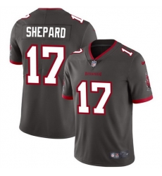 Men Tampa Bay Buccaneers 17 Sterling Shepard Grey Vapor Limited Stitched Jersey