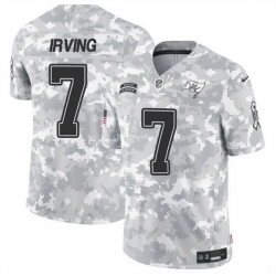 Men Tampa Bay Buccaneers 7 Bucky Irving 2024 F U S E Arctic Camo Salute To Service Limited Stitched Football Jersey