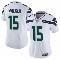 Women Seattle Seahawks 15 P J  Walker White Vapor Limited Stitched Football Jersey