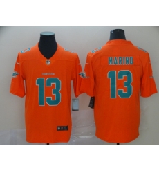 Nike Dolphins 13 Dan Marino Orange Inverted Legend Limited Jersey