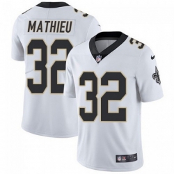 Youth New Orleans Saints 32 Tyrann Mathieu White Vapor Untouchable Limited Stitched Jersey