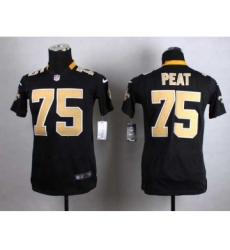 nike youth nfl jerseys new orleans saints 75 peat black[nike]