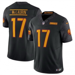 Men Washington Commanders 17 Terry McLaurin Black 2024 F U S E Vapor Limited Stitched Football Jersey