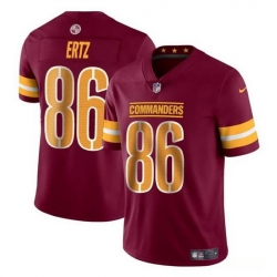 Men Washington Commanders 86 Zach Ertz Burgundy Vapor Limited Stitched Football Jersey