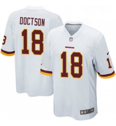 Mens Nike Washington Redskins 18 Josh Doctson Game White NFL Jersey