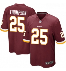 Mens Nike Washington Redskins 25 Chris Thompson Game Burgundy Red Team Color NFL Jersey