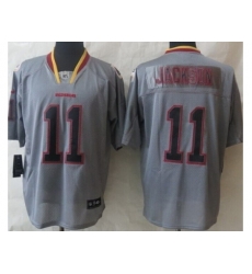 Nike Washington Redskins 11 DeSean Jackson Grey Elite Lights Out NFL Jersey