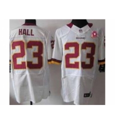 Nike Washington Redskins 23 DeAngelo Hall white Elite 80TH Patch NFL Jersey