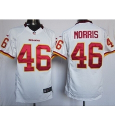 Nike Washington Redskins 46 Alfred Morris White Game NFL Jersey