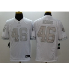 Nike Washington Redskins 46 Alfred Morris White Game Platinum NFL Jersey