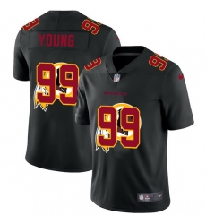 Washington Redskins 99 Chase Young Men Nike Team Logo Dual Overlap Limited NFL Jersey Black