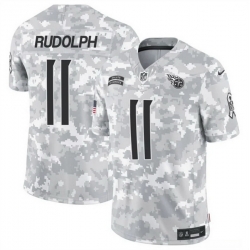 Men Tennessee Titans 11 Mason Rudolph 2024 F U S E Arctic Camo Salute To Service Limited Stitched Football Jersey