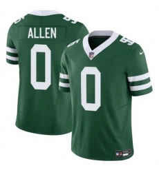 Men New York Jets 0 Braelon Allen Green 2023 F U S E Throwback Limited Stitched Jersey