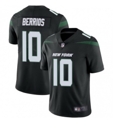 Men's New York Jets #10 Braxton Berrios Black Vapor Untouchable Limited Stitched Jersey