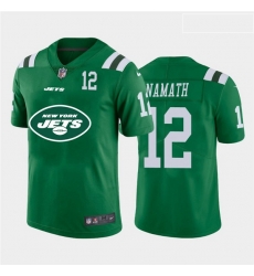 Nike Jets 12 Joe Namath Green Team Big Logo Number Vapor Untouchable Limited Jersey