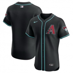 Men Arizona Diamondbacks Blank Black Flex Base Stitched Jersey