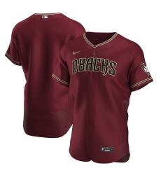 Men Arizona Diamondbacks Men Nike Crimson Flex Base Alternate Team MLB Jersey