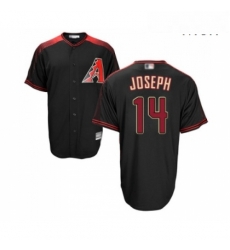 Mens Arizona Diamondbacks 14 Caleb Joseph Replica Black Brick Alternate Home Cool Base Baseball Jersey 