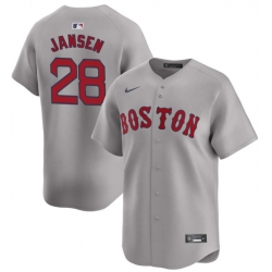 Men Boston Red Sox 28 Danny Jansen Grey 2024 Away Limited Stitched Baseball Jersey