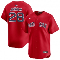 Men Boston Red Sox 28 Danny Jansen Red 2024 Alternate Limited Stitched Baseball Jersey