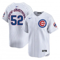 Men Chicago Cubs 52 Pete Crow Armstrong White Home Limited Stitched Baseball Jersey