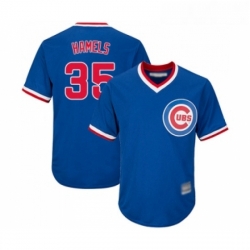 Youth Chicago Cubs 35 Cole Hamels Authentic Royal Blue Cooperstown Cool Base Baseball Jersey 