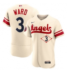 Men Los Angeles Angels 3 Taylor Ward 2022 Cream City Connect Flex Base Stitched Jersey