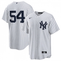 Men New York Yankees 54 Max Fried White 2024 Cool Base Stitched Baseball Jersey