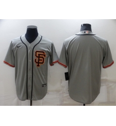 Men's San Francisco Giants Blank Gray Cool Base Stitched Jersey