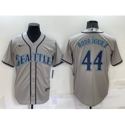 Youth  Seattle Mariners 44 Julio Rodriguez Grey Stitched MLB Cool Base Nike Jersey