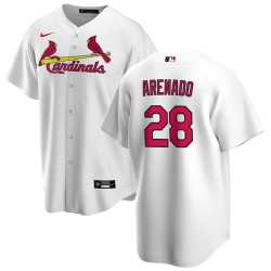 Men's St. Louis Cardinals Nolan Arenado White Jersey Home Cool Base