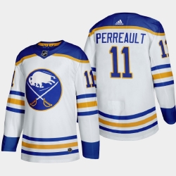 Buffalo Sabres 11 Gilbert Perreault Men Adidas 2020 21 Away Authentic Player Stitched NHL Jersey White