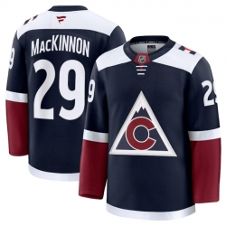 Men Colorado Avalanche 29 Nathan MacKinnon Navy 2024 25 Alternate Stitched Jersey