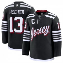 Men New Jersey Devils Active Player Custom Black 2024 25 Alternate Stitched Hockey Jersey