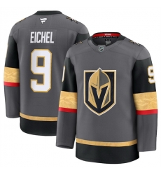 Men Vegas Golden Knights Active Player Custom Grey 2024 25 Alternate Stitched Hockey Jersey