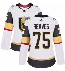 Womens Adidas Vegas Golden Knights 75 Ryan Reaves Authentic White Away NHL Jersey 