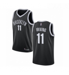 Youth Brooklyn Nets 11 Kyrie Irving Authentic Black Basketball Jersey Icon Edition 