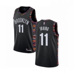 Youth Brooklyn Nets 11 Kyrie Irving Swingman Black Basketball Jersey 2018 19 City Edition 